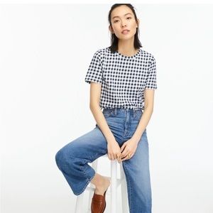 J. Crew vintage cotton gingham tee